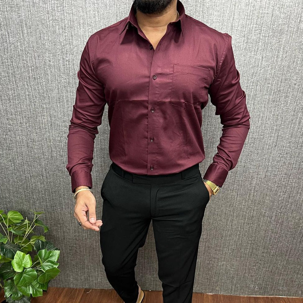 Classic Cotton Solid Formal Shirts