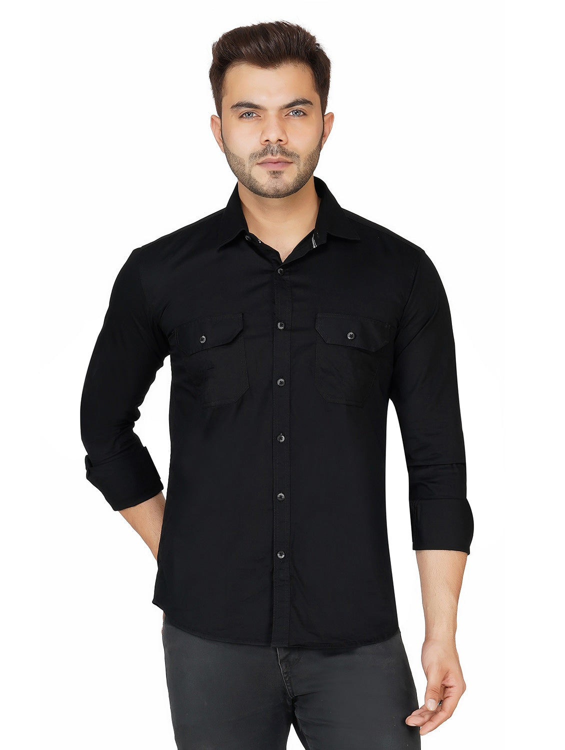 Shirt with Flap Pockets