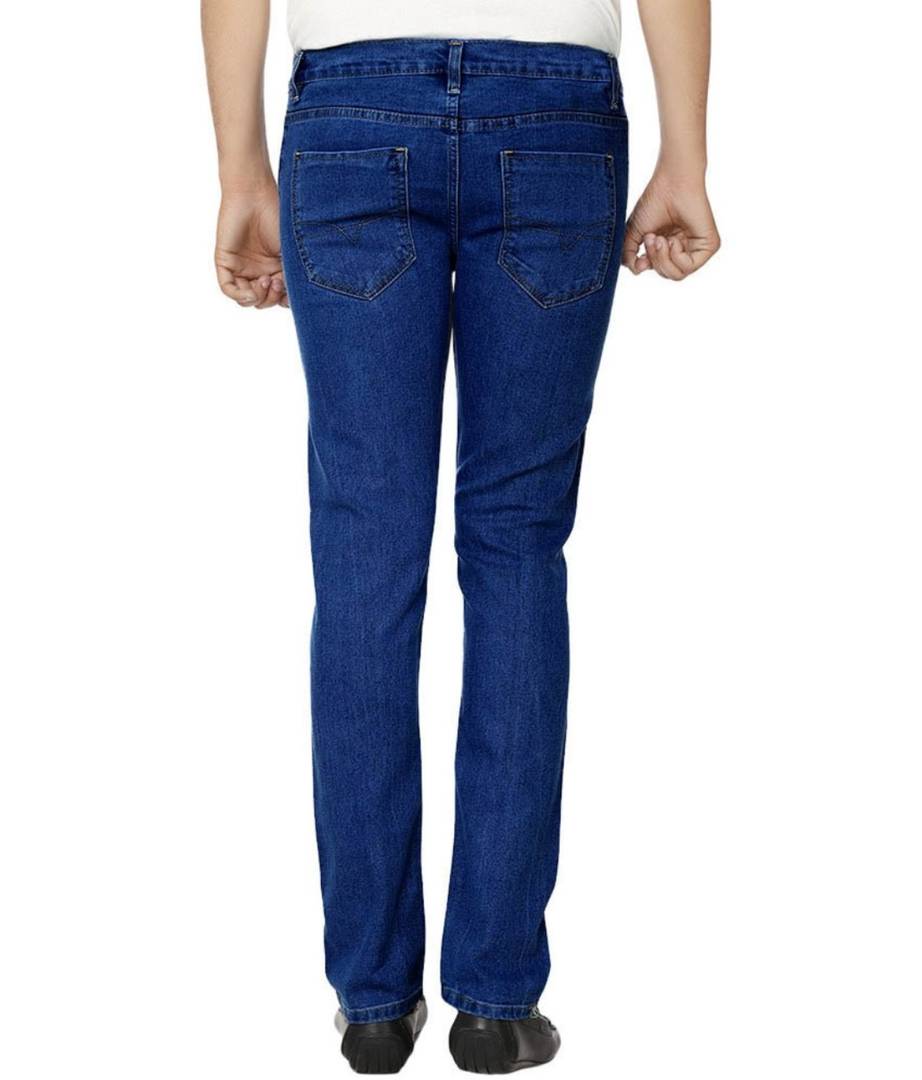 Blue Stretchable Denim Regular Fit Jeans