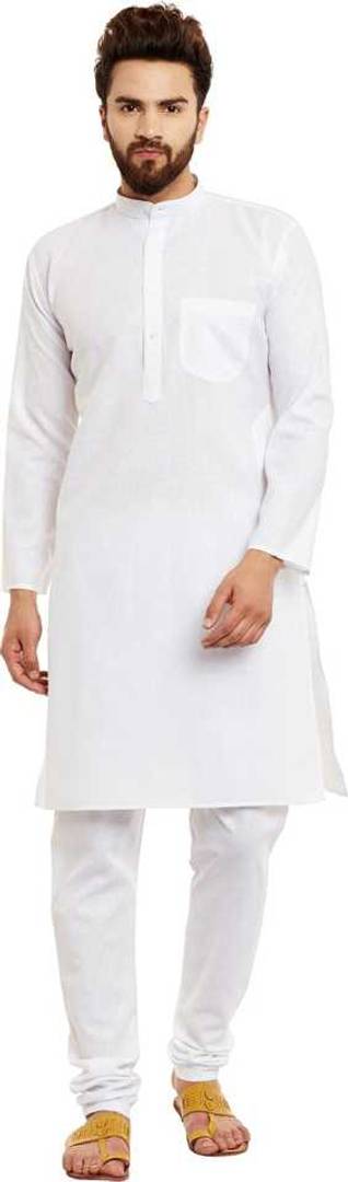 Pure White Cotton Kurta Pyjama Set For Eid Special