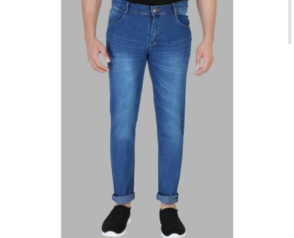 Elegant Denim Washed Jeans For Men And Boys