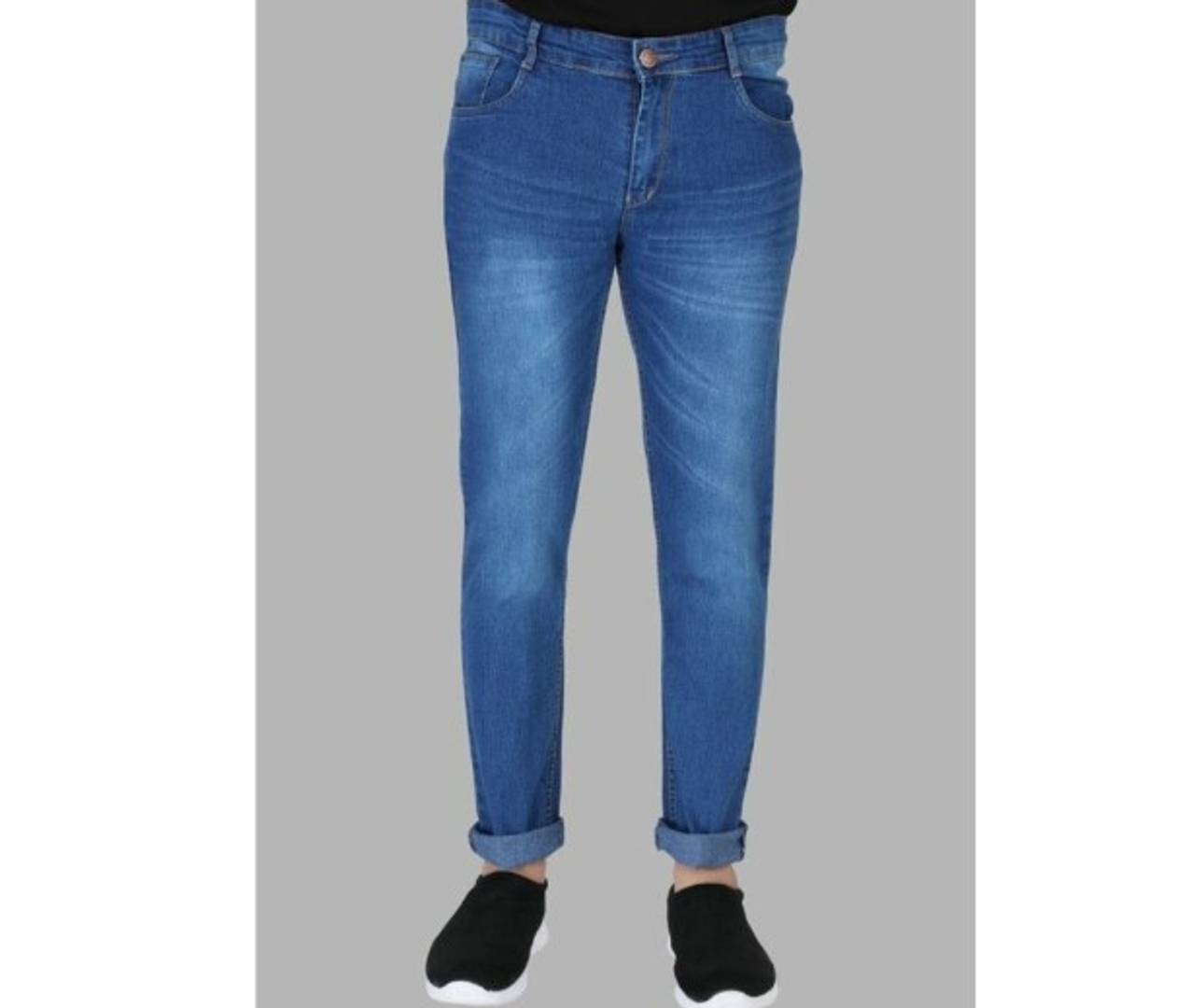 Stylish Cotton Solid Jeans For Men