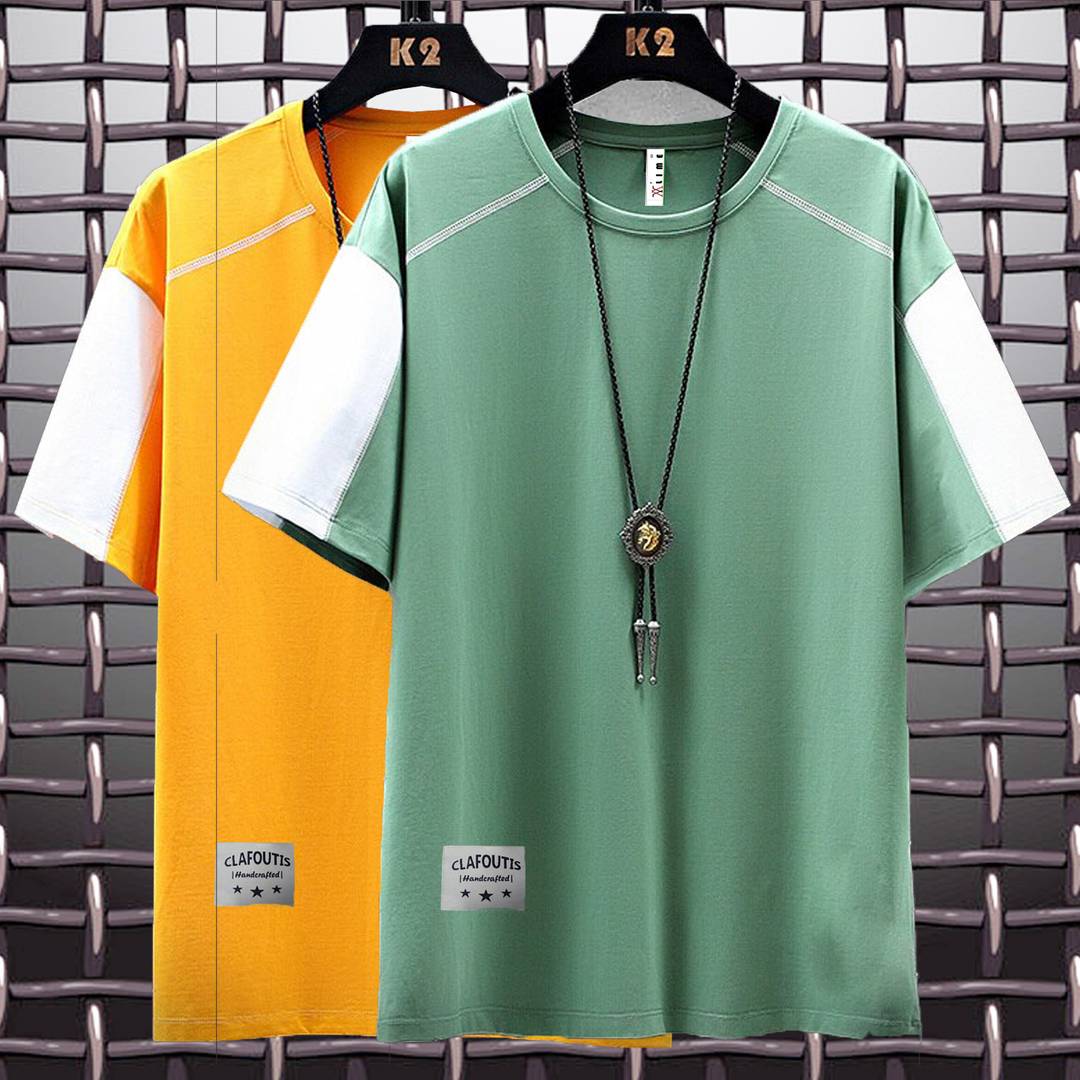 Trendy Polyester Sports Wear Regular Fit T-Shirt For Men Pack Of 2