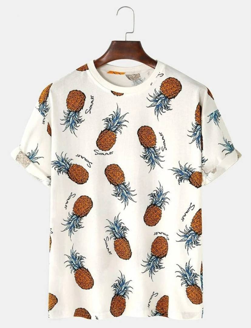 Stylogue Printed Round Neck T-Shirt For Men