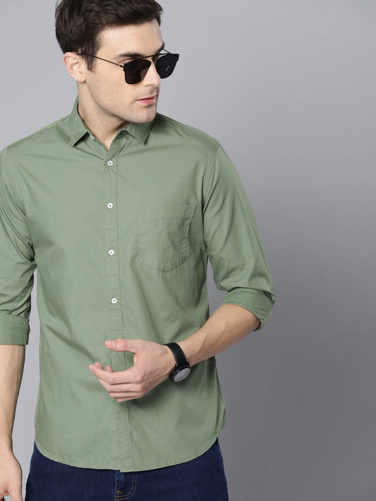 Men Formal Shirt with Patch Pocket