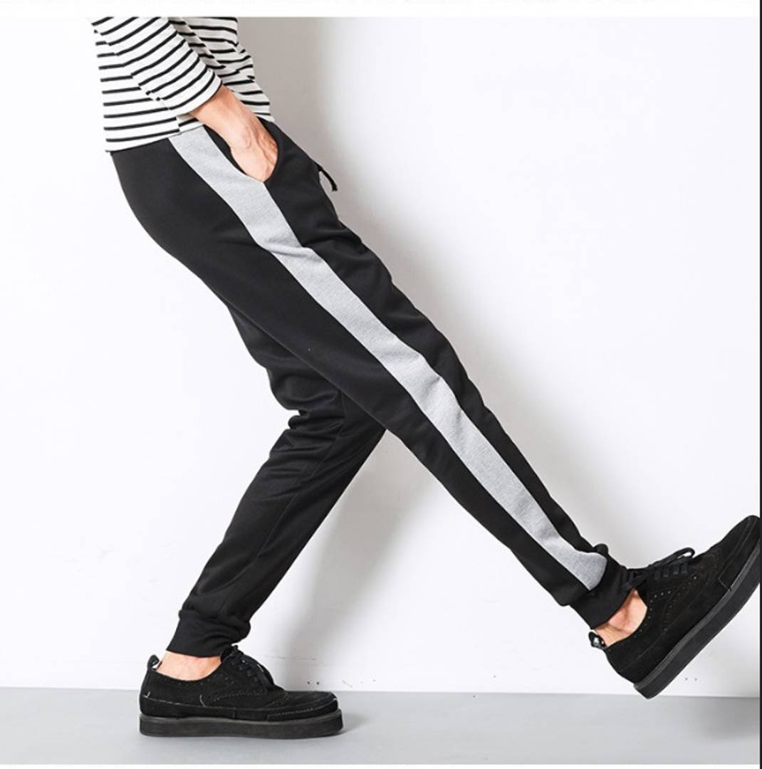 Men's Slim Fit Joggers Zip Pocket Elastic Waist - Temu