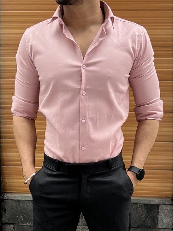 Buy Slim Fit Solid Collar Casual Shirt Green and Peach Combo of 2 Cotton  for Best Price Reviews Free Shipping