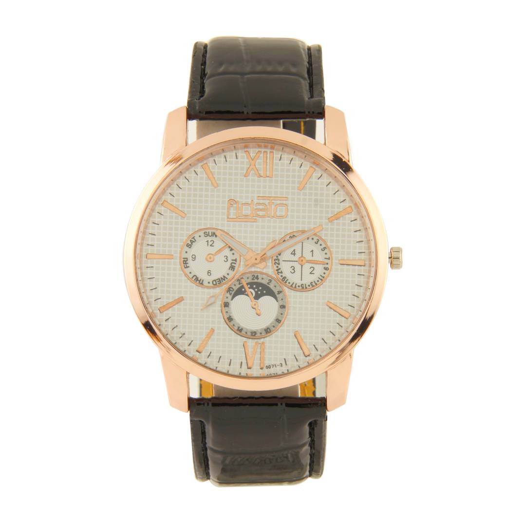 Multicoloured PU Analog Watch For Men