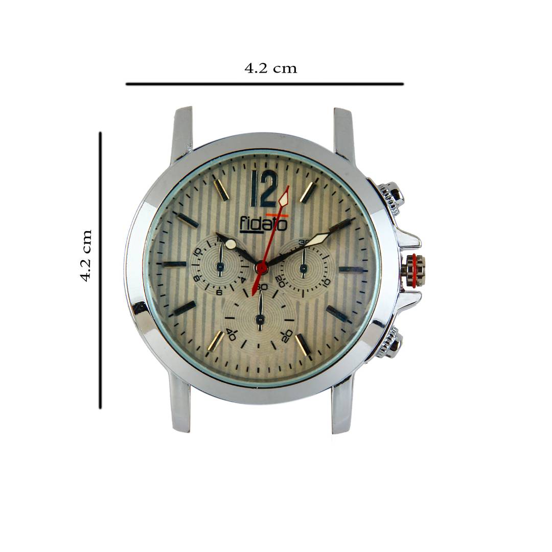 Brown Silicone Analog Watch For Men