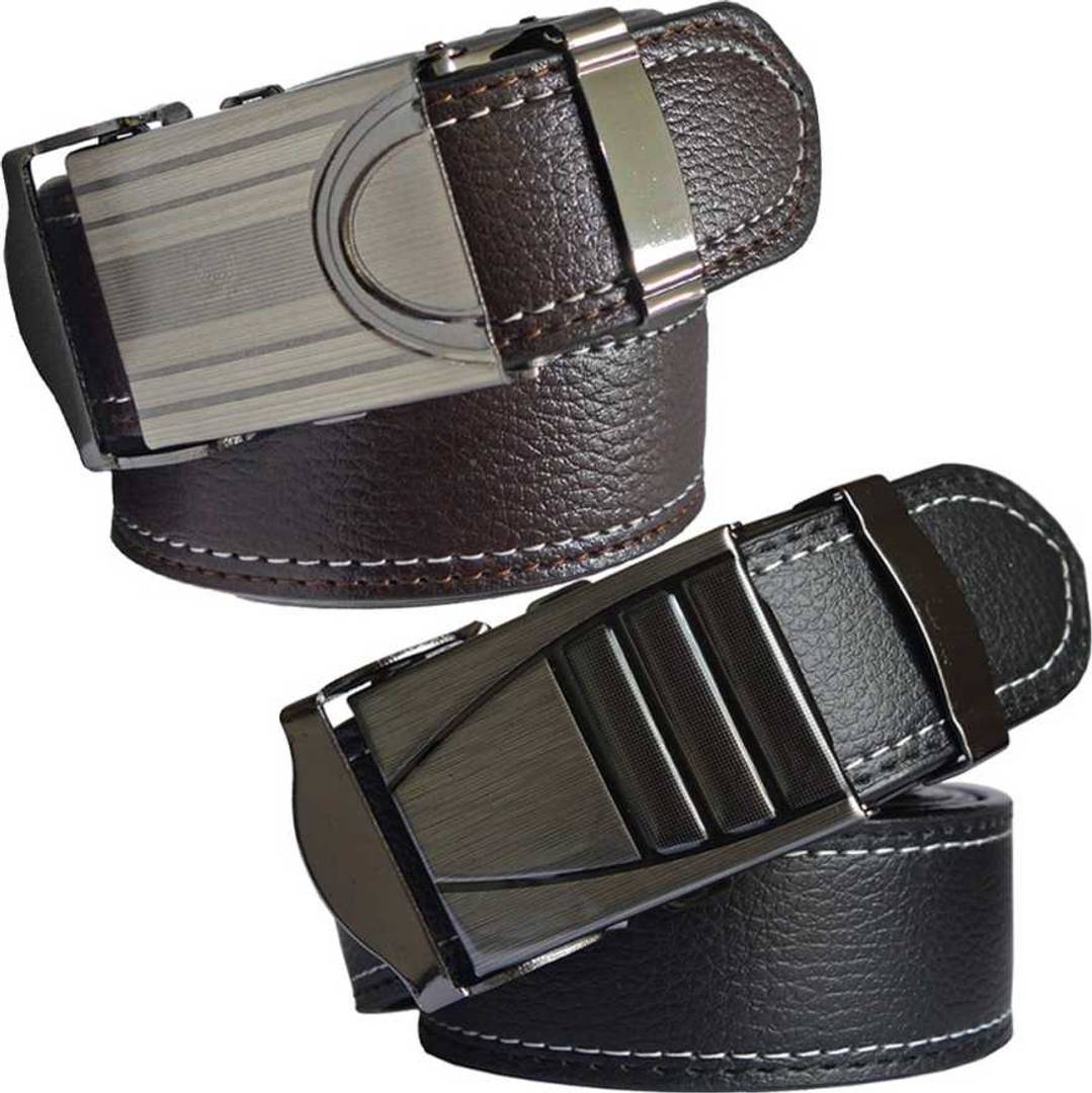 Stylish Synthetic Leather Multicolored Belts For Men Combo