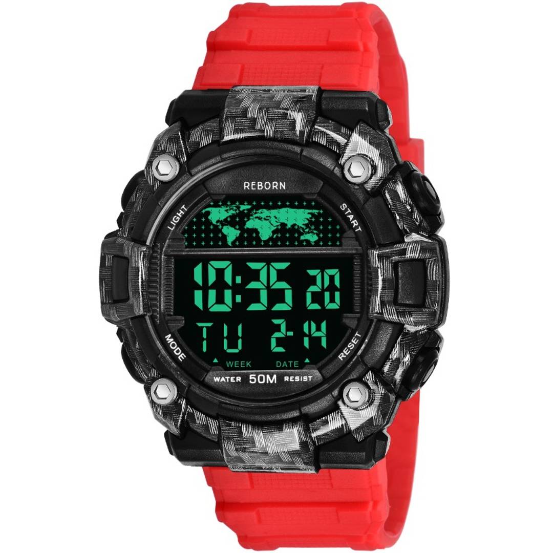 Sports Watches Men Waterproof Countdown Digital Watches Military Wristwatches Outdoor Sport Watch Men Digital Watch 5Bar Waterproof Alarm Clock
