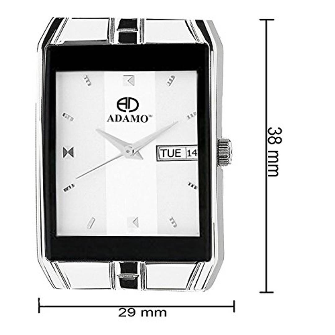 ADAMO Legacy White Dial Day  Date Men's  Boy's Watch 9151SM01