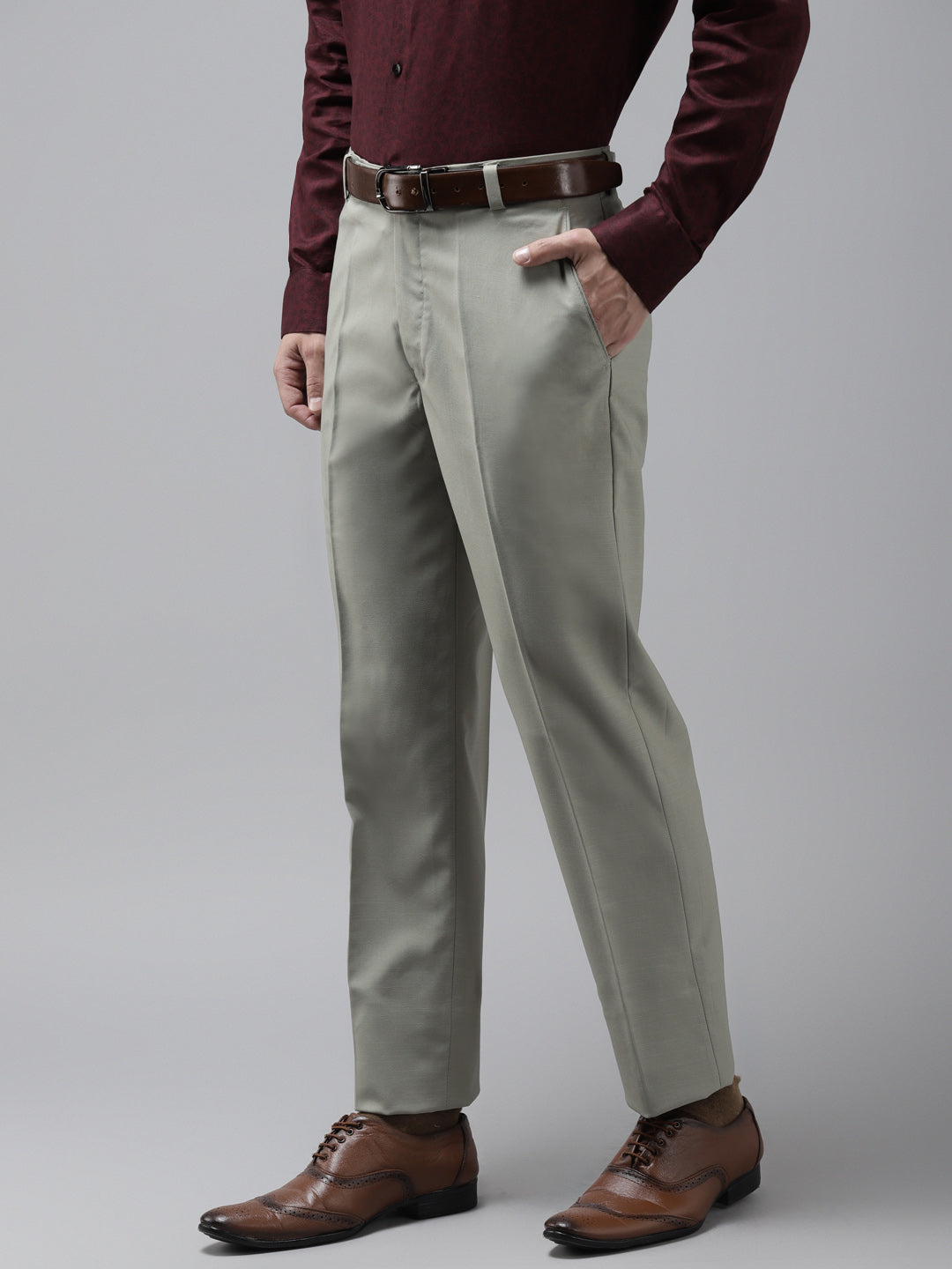 Formal Wear Cotton Blend Pants